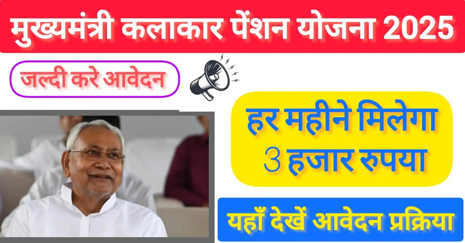 Bihar Mukhyamantri Kalakar Pension Yojana 2025