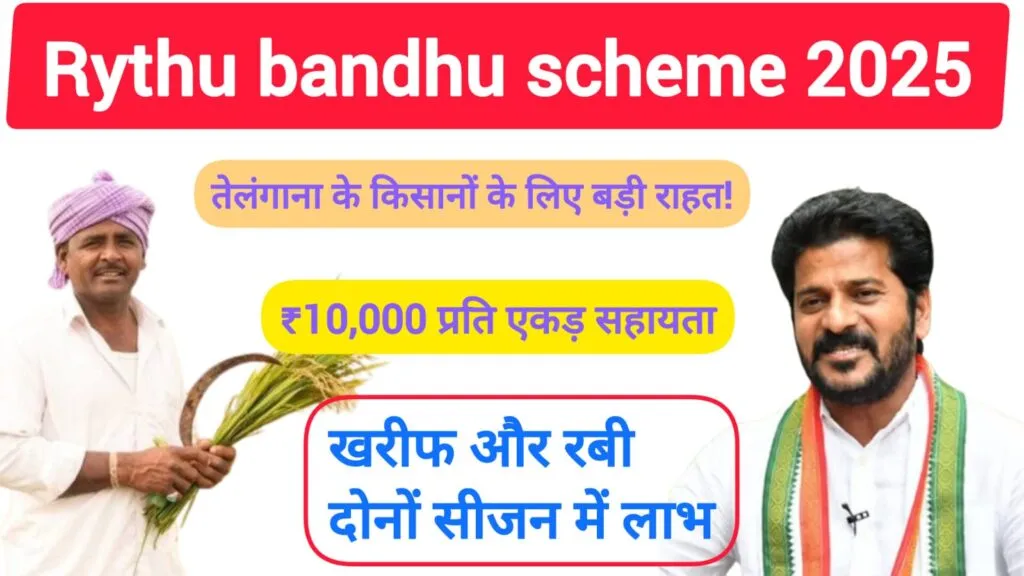 Rythu Bandhu Scheme 2025: किसानों की आय को स्थिर करने की दिशा में एक मजबूत कदम 3 Rythu Bandhu Scheme 2025
