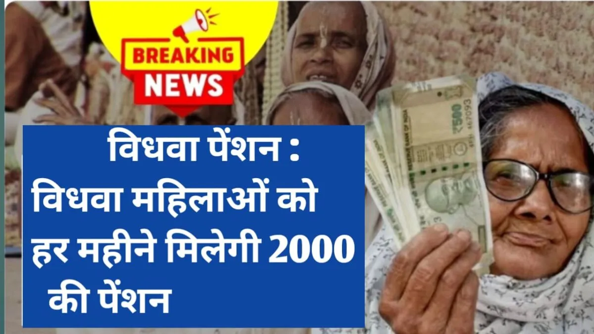 विधवा पेंशन योजना 2025; सरकार हर महीने देगी ₹2000 की आर्थिक सहायता 3 विधवा पेंशन